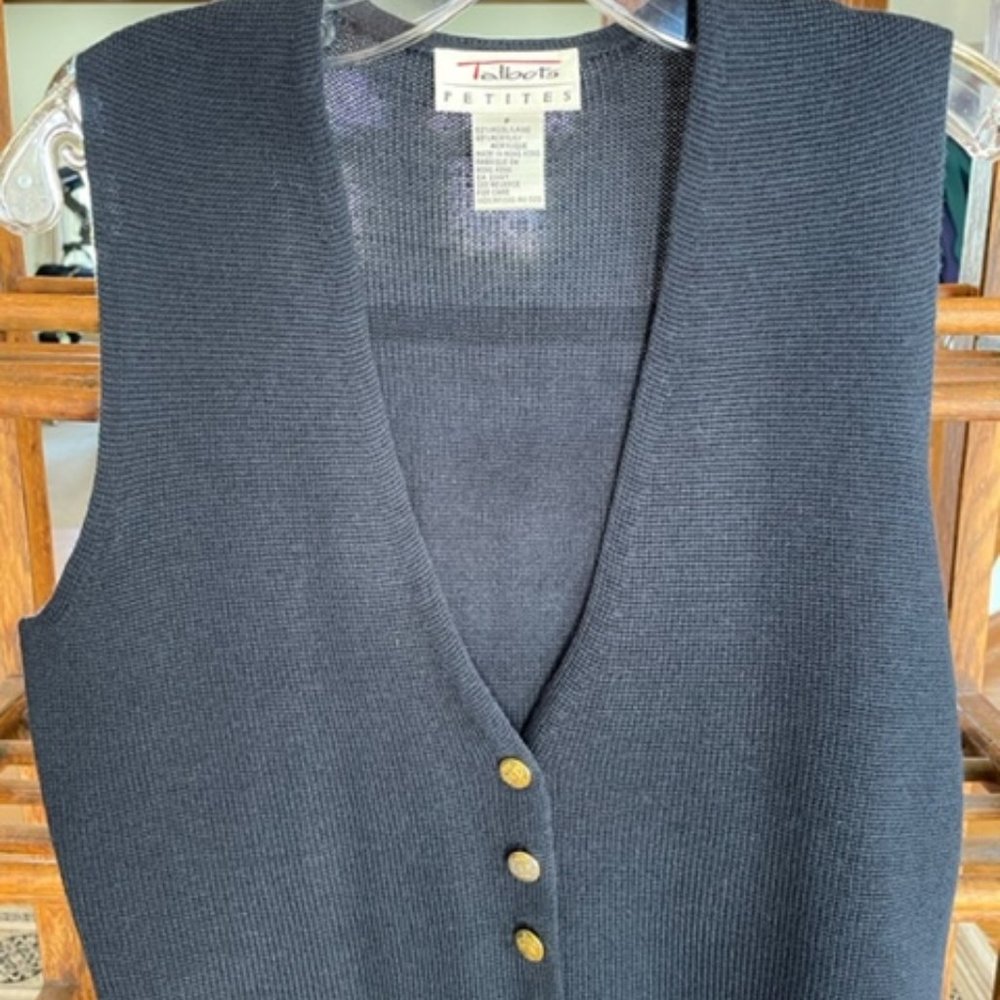 Dark Navy Blue Vest from Talbots